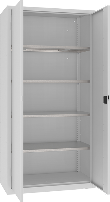 CIĘŻKIE SZAFY WARSZTATOWE MSW Z PÓŁKAMI